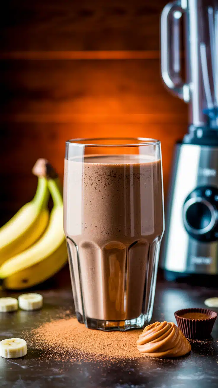Chocolate Peanut Butter Cup Smoothie