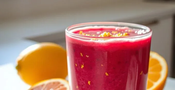 Cranberry Orange Zest Smoothie