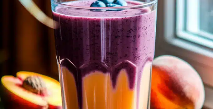 Blueberry Peach Breeze Smoothie