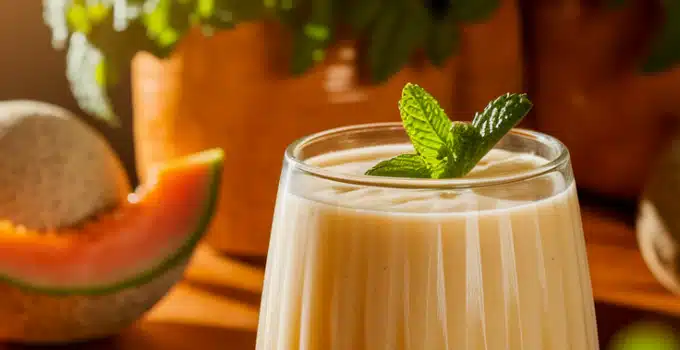 Cantaloupe Mint Smoothie