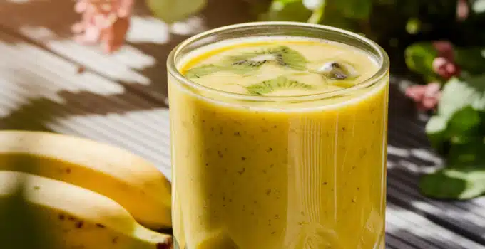 Kiwi Mango Sunrise Smoothie