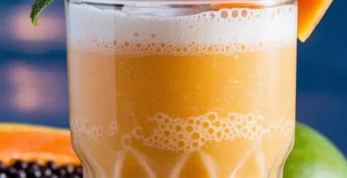 Papaya Coconut Crush Smoothie