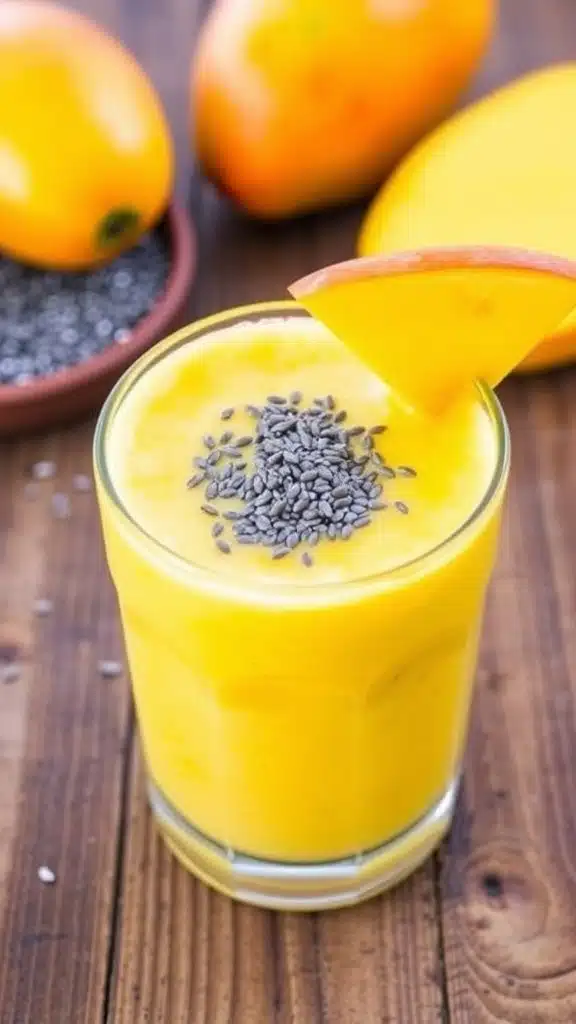Healthy Mango Chia Smoothie Recipe