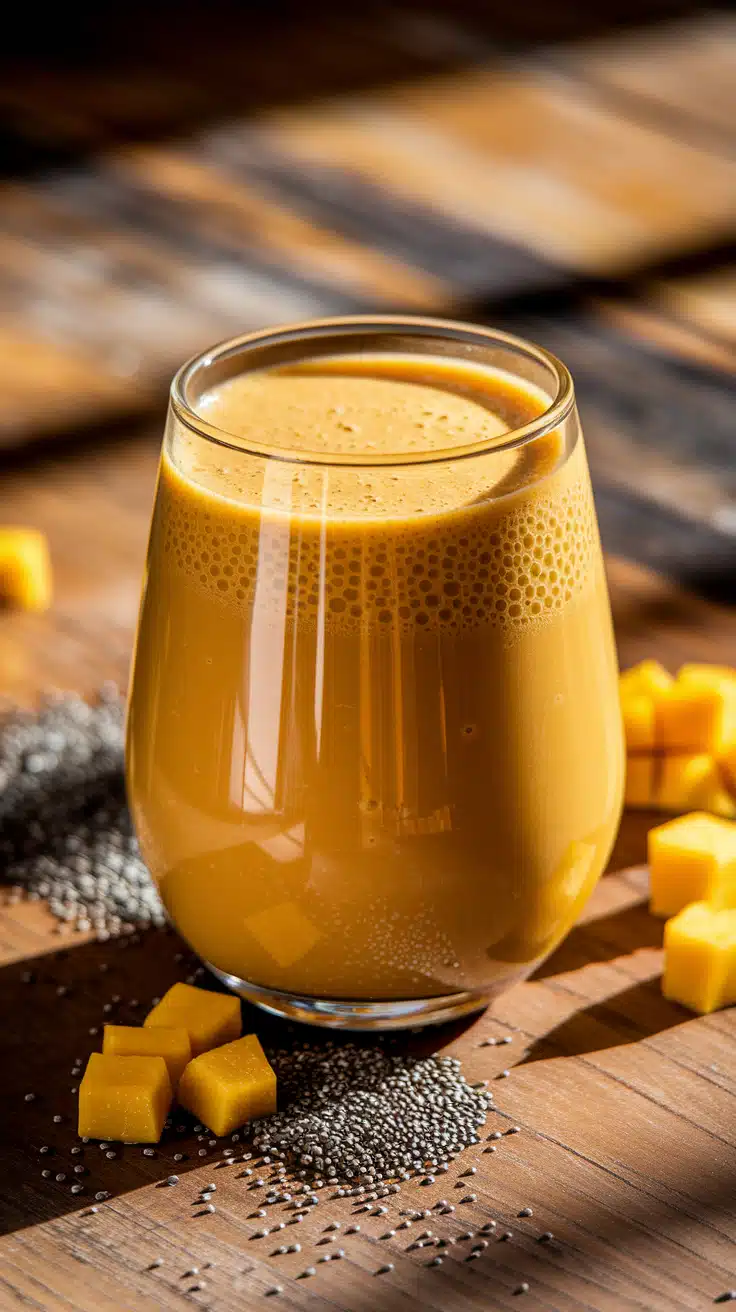 Mango Chia Digestive Boost Smoothie 