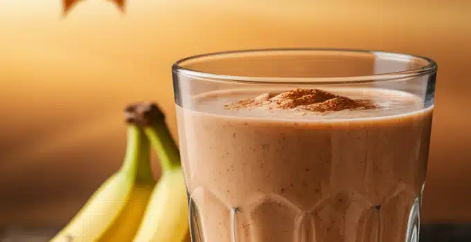 Spiced Fig and Banana Smoothie
